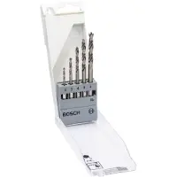 Bosch Accesorios PRO Wood HSS Holzspiralbohrer-Set. 5-tlg.