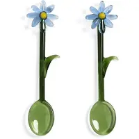 &Klevering - Flora Löffel, blau (2er-Set)