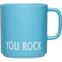 Design Letters - AJ Favourite Porzellan Becher mit Henkel, You Rock / swim cap blue