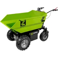 Zipper ZI-ED500, Motorisierte Schubkarre, 4 Rad/Räder, Schwarz, Grün, 236 l, 500 kg, 208 kg