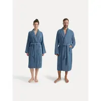 Möve Unisex-Bademantel "Basic", (1 St.), mit Schalkragen