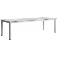 Brafab Gartenesstisch Lomma XL von , aus Aluminium, modern, ausziehbar, hellgrau, 260-380x100 cm
