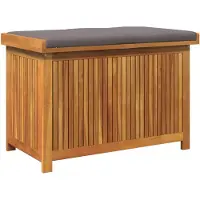 vidaXL Outdoor-Kissenbox 90x50x60,5 cm Massivholz Akazie