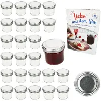 MamboCat 25er Set Sturzglas 125ml Einmachglas TO66 Silber Deckel DiamantZucker-Rezept