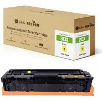 G&G Toner ersetzt HP 203X Kompatibel Gelb 2500 Seiten Reborn remanufactured 212