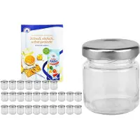 MamboCat 28er Set Sturzglas 53 ml To 43 silberner Deckel incl. Diamant Gelierzauber Rezeptheft