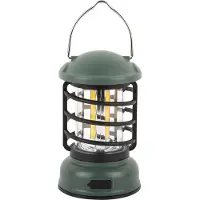 Present Time Leitmotiv - Tischlampe Camping Laterne LED - Dschungelgrün