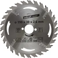 Wolfcraft 1 Kreissägeblatt HM, 28 Zähne ø190mm