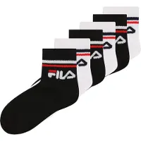 FILA Kurzsocken "JUNIOR UNISEX QUARTER PLAIN SOCKS" 6 Stk. tlg. mit eingestricktem Logo im Bündchen, Kindersocken