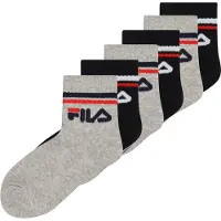 FILA Kurzsocken "JUNIOR UNISEX QUARTER PLAIN SOCKS" 6 Stk. tlg. für Kinder, mit eingestricktem Logo im Bündchen, anatomisch geformt