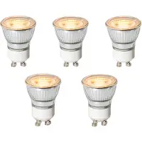 LUEDD 5er-Set GU10 3-Stufen-Dimmbare LED-Lampen 35mm 4W 200 lm 2200K