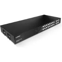 Lindy 38334, AV-Matrix-Umschalter, 3840 x 2160 Pixel, 18 Gbit/s, DTS, LPCM, Schwarz, Metall