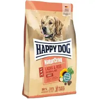 Interquell GmbH Happy Dog Natur Croq Lachs & Reis 4 kg Trockenfutter für Hunde