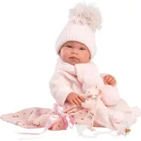 Llorens NEW BORN HOL?I?KA – realistische Babypuppe mit einem Körper aus Vollvinyl, 43 cm