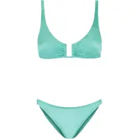 Shiwi Chloe Bikini Set Ultra Shine Shiny Green Turquoise Größe: 40 | Bikinis Outlet | Damen | Cyan
