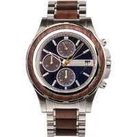 Holzkern Herren-Chronograph Solar Koh Mak Walnuss/Marmor