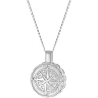 Trendor 28390 Herren-Halskette mit Medaillon 925 Silber
