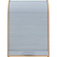 En.casa Rollladenschrank Kavlinge 80x60x40 cm Bambus/Grau