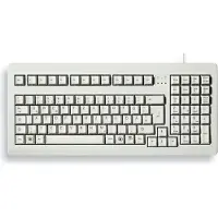 Cherry G80-1800 COMPACT KEYBOARD, Kabelgebunden, Hell Grau. PS2/USB (QWERTZ - DE), Volle Größe (100%), Kabelgebunden, USB, QWERTZ, Grau