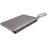 Lindy 43392, Andocken, USB 3.2 Gen 1 (3.1 Gen 1) Type-C, 100 W, 1.4a, 3,5 mm, 1.4/2.2