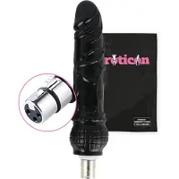 Eroticon Dildo - - Noir - 20 cm Einführlänge - Kompatibel mit Sexmaschinen - 3XLR