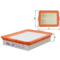 MAHLE ORIGINAL Luftfilter LX 4895