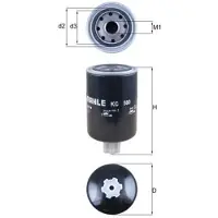 MAHLE ORIGINAL Kraftstofffilter KC 580
