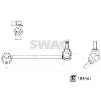 SWAG Stange/Strebe, Stabilisator [Hersteller-Nr. 33108801] für Mercedes-Benz