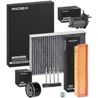 RIDEX Inspektionspaket Filterset für RENAULT CLIO II (BB0/1/2, CB0/1/2) KANGOO (KC0/1) KANGOO Express (FC0/1) CLIO II Kasten (SB0/1/2) für NISSAN