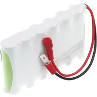 AccuCell Akku passend für Bosch 1687335002, 1 687 335 002, mit Faston-Buchse / -Stecker 4,8mm und 10cm Kabel, 7,2V, 900mAh