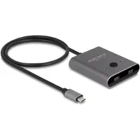 DeLOCK USB 10 Gbps USB Type-C Switch 2 auf 1 bidirektional 8K
