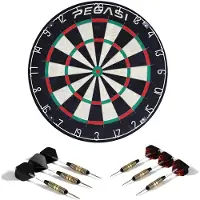 Pegasi Dartscheibe Pro Sisal mit vollständig eingelegter Verkabelung, keine Heftklammern, für Anfänger