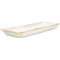 Salt & pepper Servierschale Artisan White Off-White 30,5 x 10,5 cm