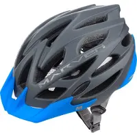 Meteor Marven I Fahrradhelm Herren Damen Kinder-Helm MTB rollerhelm M 55-58 cm grau/blau