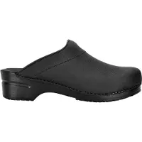 Sanita Medizinischer Clog Original Karl Textured Oil Schwarz-Schuhgröße 44