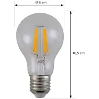 Arcchio LED-Lampe Filament, E27 7,2W, 4000K, klar, 1521 lm