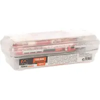 Fx Tools Kunststof Gereedschapskist met inhoud, 23dlg.