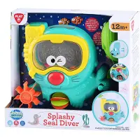 Playgo Badespielzeug mit spritzender Robbe und Tauchermaske