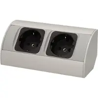 ORNO Unterschrank-Möbelsteckdose 2x230V - OR-AE-1303/G(GS) Schuko