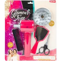Toi-Toys Friseursalon Spielzeugset rosa mit funktionierendem Föhn und Diffusor