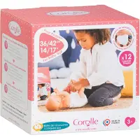 Corolle Babypuppen Windeln weiß - 12er Set für Puppen 36-42 cm