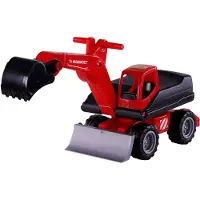 Cavallino Toys Mammoet Bagger Rutschauto Ride-on Spielzeug rot Sand