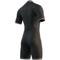 Mystic Brand Flatlock 3/2mm Kurzarm-shorty Mit Rückenreißverschluss