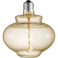 LUCANDE LED-Glockenlampe, E27 4W, amber, Ø 16 cm, 2700K