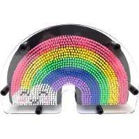 VAN MANEN Pin iT! Regenbogen Spielzeug 3D Abdruck machen - buntes Kinderspiel