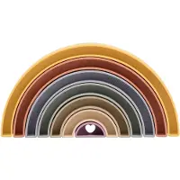 Johntoy Happy World Bio Kunststoffstapel Regenbogen
