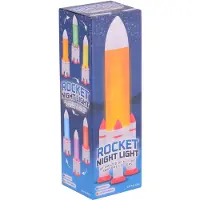 Johntoy Rakete Nachtlicht - LED Kinderlampe mit USB Anschluss