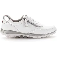 Gabor Schnürhalbschuhe in weiss/weiss kombi, Gr. 8