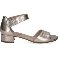 Caprice Damen Sandale Leder geschlossene Ferse Klettverschluss 9-28212-42, Größe:38.5 EU, Farbe:Gold