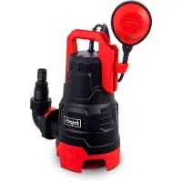 Scheppach DWP400 Schmutzwassertauchpumpe 400W | Fördermenge 9000 L/h | Förderhöhe 6m Tauchtiefe 7m | Partikelgröße 30mm |Schmutzwasserpumpe Tauchpumpe